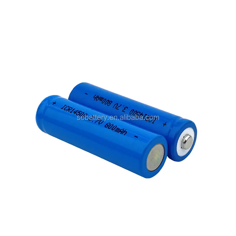 सूरज आसानी 14500 टॉर्च ए. ए. बैटरी rechargeable ली आयन बैटरी 3.7v सेल 14*25mm 14500 500mah 3.7v