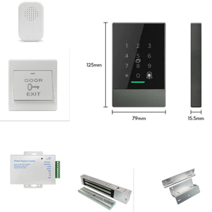 Wasserdichtes Outdoor Code Smart Lock Biometrisches Tür zugangs kontroll system mit Rfid-Tastatur mit Ttlock App - Product Image 3