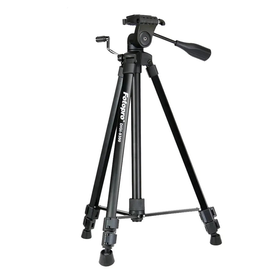 Fotopro siyah taşınabilir kompakt uzun boylu alüminyum esnek cep telefonu Tripod standı kamera Smartphone için