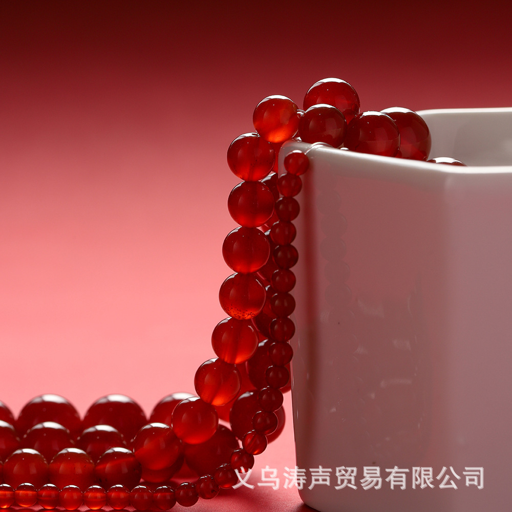 Agate rouge de haute qualité 7A