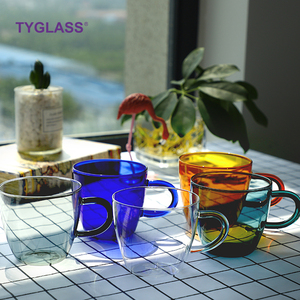 แก้วน้ำดื่มทนความร้อนสูง,แก้วบอโรซิลิเกตมีสี - Product Image 1