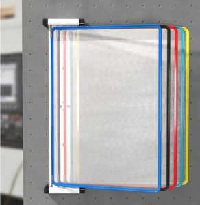 Sistema de visualización y referencia de montaje en pared con 10 bolsillos tamaño carta en colores surtidos - Product Image 2