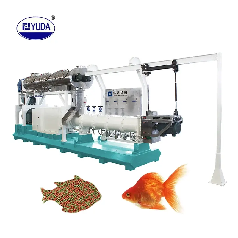 YUDA 생선 식품 제조 기계 플로팅 피쉬 피드 밀 펠렛 압출기 제조 기계 판매