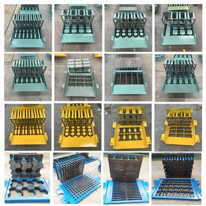 Hindistan'da kendinden kilitlemeli manuel beton tuğla yapma makinesi toprak/kil PLC bileşenleri ile birbirine - Product Image 5