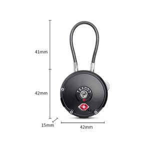 TSA007 bagaj kilidi TSA onaylı kombinasyon yuvarlak kod üç haneli kod asma kilit - Product Image 6