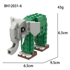 Tung Tung yapı blok oyuncaklar maymun araba ahşap sopa adam Warcraft deve fil Dendropithecus blokları yapı oyuncaklar - Product Image 4