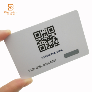 印刷可能なRFID PVCプリントプログラマブルNFCカードQRコード14443AスマートRFIDカード1K - Product Image 1