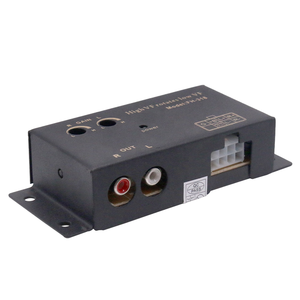 Altavoz RCA de audio para coche, convertidor de salida de línea de alto a bajo nivel, convertidor de 2 canales, con cable