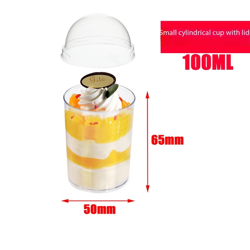 Petite tasse cylindrique, 100 ml, avec couvercle