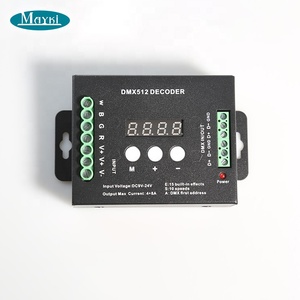 12-24V DC 16A DMX512 драйвер диммер 4 каналов DMX PWM Декодер для RGB и RGBW светодиодное освещение - Product Image 3