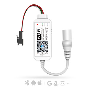WS2811 SK6812 WS2812B Пиксельная Светодиодная лента Wi-Fi контроллер IOS Android приложение Alexa Google адресный мини-контроллер Wi-Fi