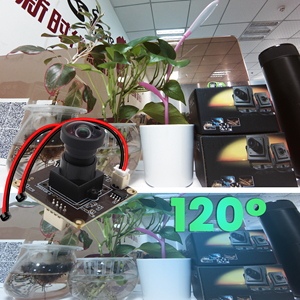 ELP 5MP 30fps USB 카메라 모듈 광각 왜곡 없음 렌즈 마이크 3D 프린터 바/QR 코드 스캔 용 미니 38*38mm PC 웹캠 - Product Image 6