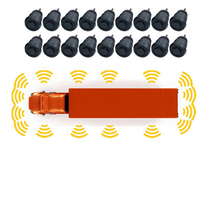 Sistema de sensor de estacionamiento automático de 16 sensores con cámara de respaldo de marcha atrás Pantalla digital Sistema de monitoreo de conducción de seguridad - Product Image 1