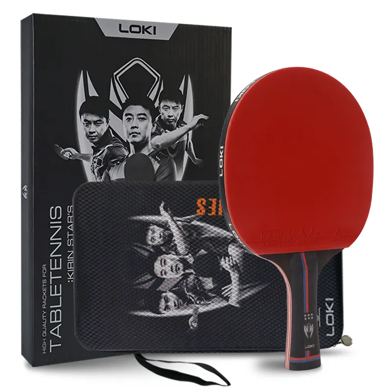 LOKI K series 6 star-raqueta profesional de madera, pala de paddle bat para ping pong, venta al por mayor