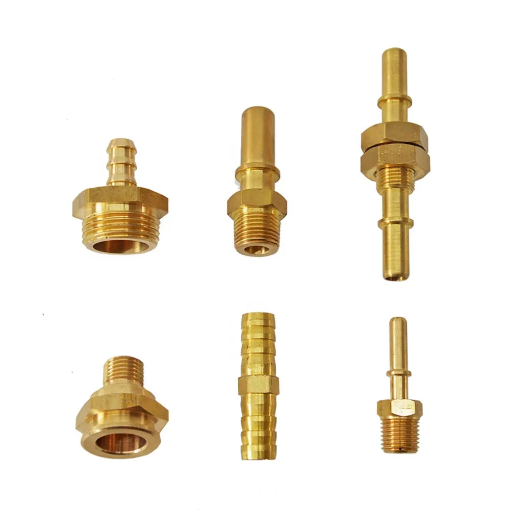 Oil Pressure Adapter Kits Metal Connectors Female Male End Connector Customized Brass Fitting For Water Cooling System