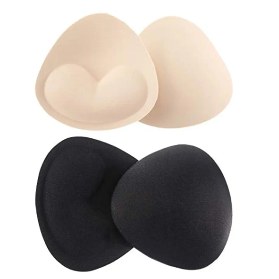 Reutilizável Silicone Cola Triângulo Push Up Pads Dupla Face Auto-Adesivo Peito Pads Bra Pads Inserções Para Tamanhos A, B/C, D Cups