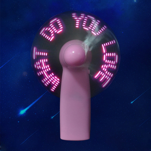 <strong>Programmable</strong> Led Custom <strong>Message</strong> Handheld Mini <strong>Fan</strong> Portable Handy Battery Light Led Effect Hand <strong>Fan</strong> Logo With Led Light - Product Image 4