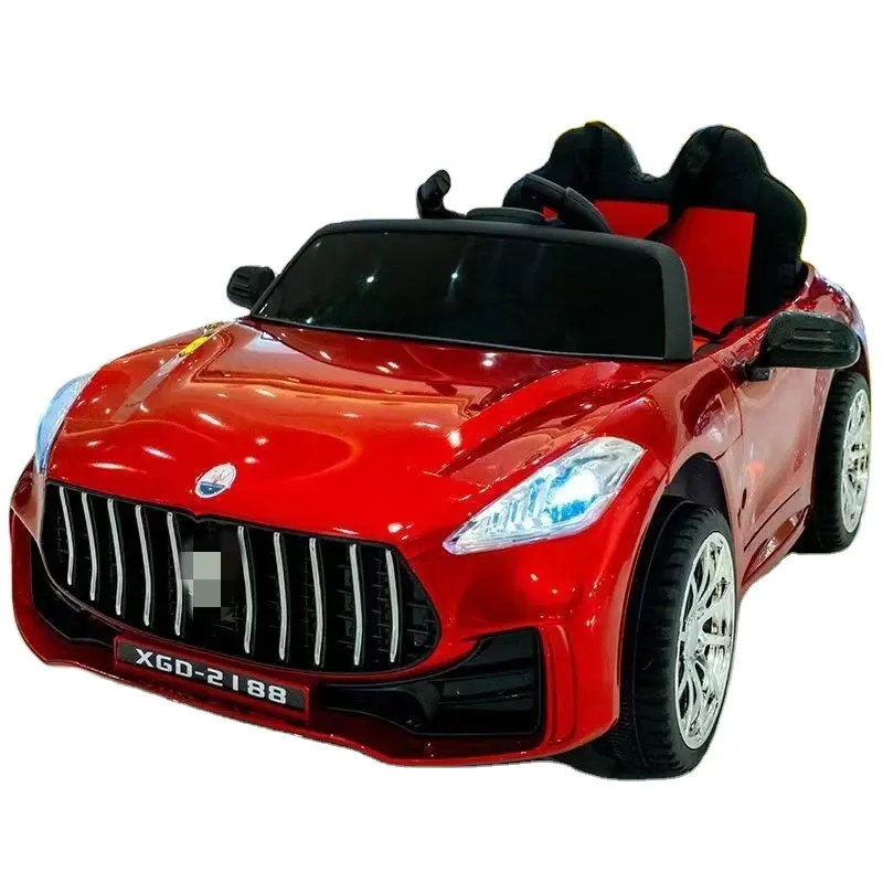 Çocuk elektrikli araba dört tekerlekli uzaktan kumanda ile bebek erkek ve kız oyuncak araba oturmak bebek şarj edilebilir arabası