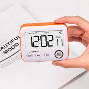 Mini digitale grande LCD elettronico Timer di allarme silenzioso luce vibrante conto alla rovescia con magnete per lo studio degli studenti dei bambini - Product Image 5