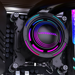 LOVINGCOOL RGB CPUPCラジエーターAIOCPU液体水クーラー250WTDPCPUヒートシンクLGA用170012001366 115X 2011 AM5 AM4 AM3 - Product Image 2