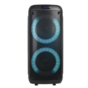 T כפול 6.5 אינץ 'פעיל טרולי נייד טרולי Bluetooth עבור מוסיקה עם LCd מסיבת אור רדיו אלחוטית טרולי רמקול קריוקי