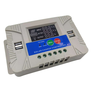 30A 20A 10A PWMソーラー充電コントローラ12v 24v充電コントローラUSBバッテリー付きパワーPwmソーラーパワーコントローラ - Product Image 4