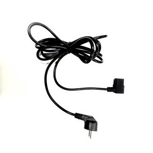 Enchufe personalizado de la UE a ángulo recto C13 Cable de extensión de alimentación de cobre PVC para computadora - Product Image 6