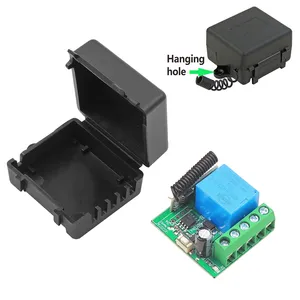 433,92 MHz kabelloser Relais-Schaltermodul DC 12 V 1-Kanal-<span class=keywords><strong>RF</strong></span>-Fernbedienung Schalter Empfängermodul