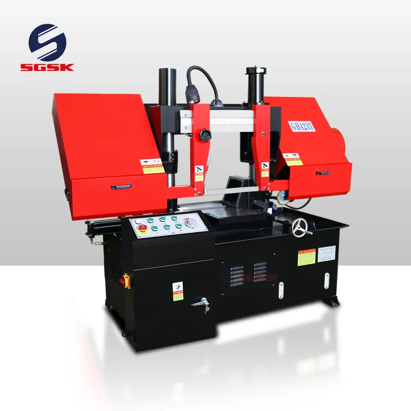 SGSK חצי אוטומטי bandsaw צינור מכונת חיתוך GH4235 מתכת להקת ניסור מכונת