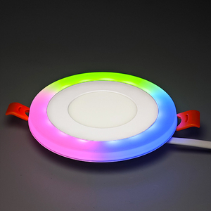 Çift çift üç renkli panel küçük LED tavan kırmızı yeşil mavi ışık ultra ince çift renkli led panel ışığı downlight - Product Image 3