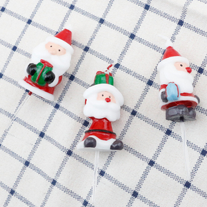 Bán buôn 3D Santa Claus hình giáng sinh Hạnh phúc bánh sinh nhật nến để trang trí - Product Image 3