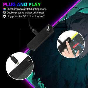 Ngọn Lửa Con Rắn Loạt Phim Hoạt Hình Phim Hoạt Hình In Chuột Chơi Game Pad Chiếu Sáng RGB 800X300Mm, Chuột Chơi Game Pad RGB - Product Image 5