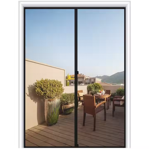 Ventana de mosquitera de cierre automático de alta calidad con imanes resistentes y pantalla de puerta de malla para insectos/puerta de mosquitera magnética
