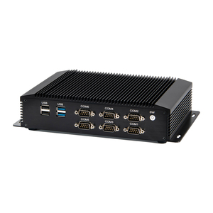 Fanless Intel Core I5 4200U Dual Core Mini PC 6COM Dual LAN 8GB D3 Computer Desktop Win10 GPIO LPT industriale minuscolo PC - Product Image 1