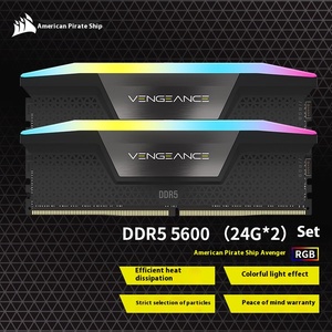 192G 5200 96G 5600 Piraten schiff (48 Gx4)DDR5 Desktop-Speicher modul Avenger RGB Verwendetes Produkt