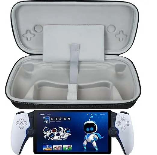 Individuelles tragbares Reise-Gaming-EVA Reißverschluss-Gehäuse mit Schutz für PlayStation5 Portal Videospieler-Zubehör