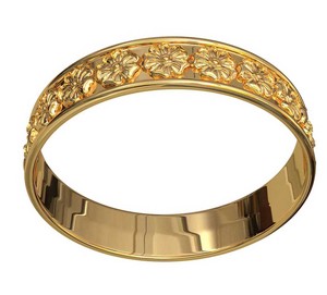 New Vintage Pakistan Brass 18K mạ vàng lo lắng Thần Tài Spinner khắc Daisy Flower Pattern Ring đối với phụ nữ người đàn ông Dubai đồ trang sức - Product Image 5