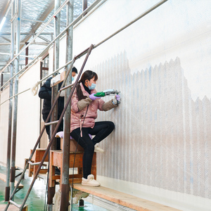 Tùy Chỉnh Handmade Len & Nylon Thảm Hiện Đại Stark Tufted Bột Yến Mạch Khu Vực Thảm Cho Nhà Không Gian Thương Mại - Product Image 5