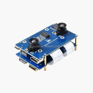 CM4 fotocamera per visione binoculare Raspberry Pi computing modulo scheda di espansione con due porte Ethernet da 8 megapixel 4K Gigabit - Product Image 1