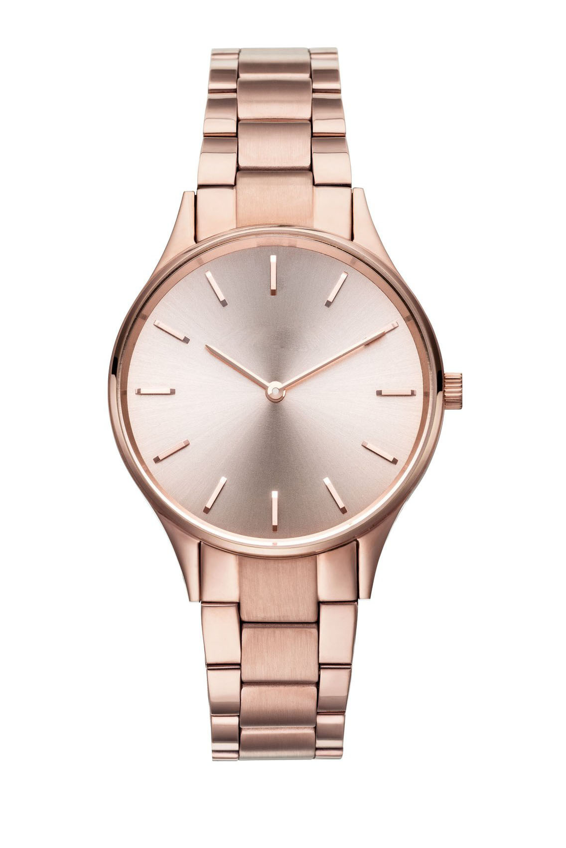 Rose gold sun pattern-rose gold steel strap