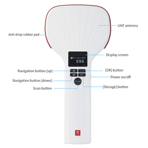 Lettura lunga gamma UHF RFID Scanner 6800mAh BT 5.1 RFID lettore portatile con schermo LCD da 1.3 pollici - Product Image 6