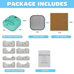 家用迷你便携式热压机便携式t恤和鞋印多色升华 - Product Image 3