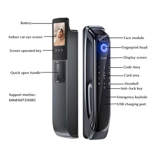 Alta sicurezza grande codice cancello telecomando Tuya Wifi APP blocco automatico sistema di blocco impronta digitale Smart Lock