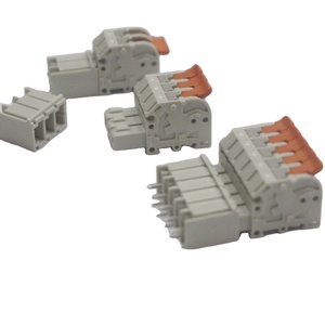Factory Supply fast Install <strong>Connecting</strong> Cable Clamp 3 Ways Male Female Splice <strong>Spring</strong> Push Lever Wire Connector <strong>terminal</strong> <strong>block</strong> - Product Image 1