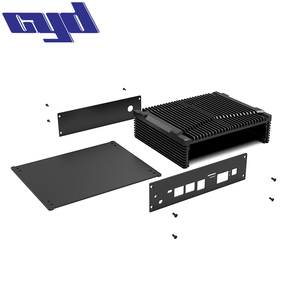 Nhà máy các nhà sản xuất OEM ODM tùy biến chia cơ thể Anodized Hợp kim nhôm đùn khuếch đại hộp điện tử bao vây - Product Image 2