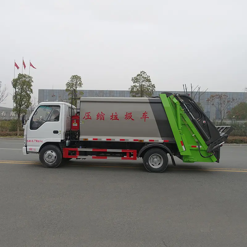 Caminhão de lixo para coleta de lixo Isuzu novo ou usado de 3 toneladas 4x2 para limpeza urbana