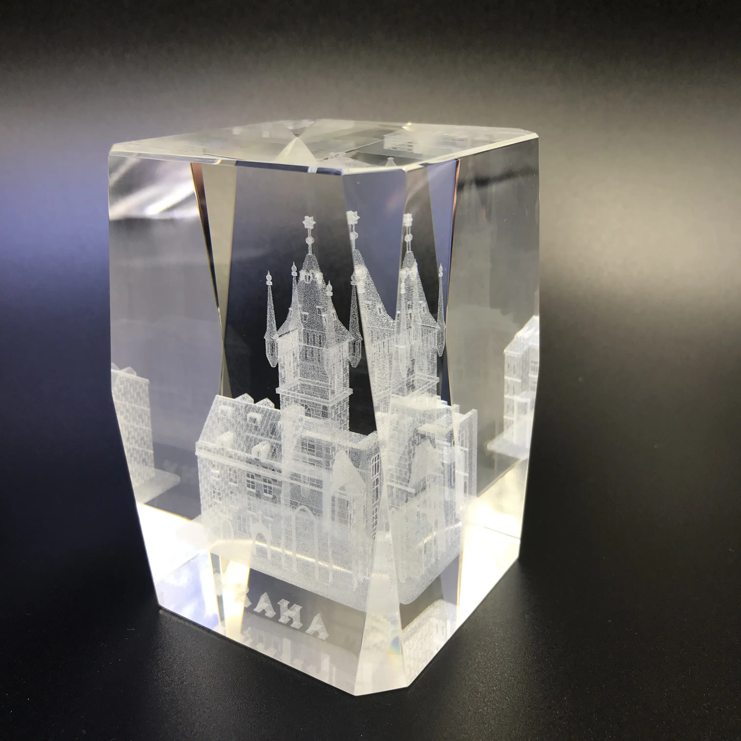 Groothandel K9 Blank Crystal Glas Block Cube 3d Lasergravure Kasteel Carving Crystal Photo Cube