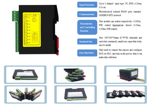 KH7018: ユニバーサル1-5VDC 0-5V 0-10V 4-20mA RS485 PLC HMI SCADAデータシステムModbus入出力モジュール入力モジュール - Product Image 4