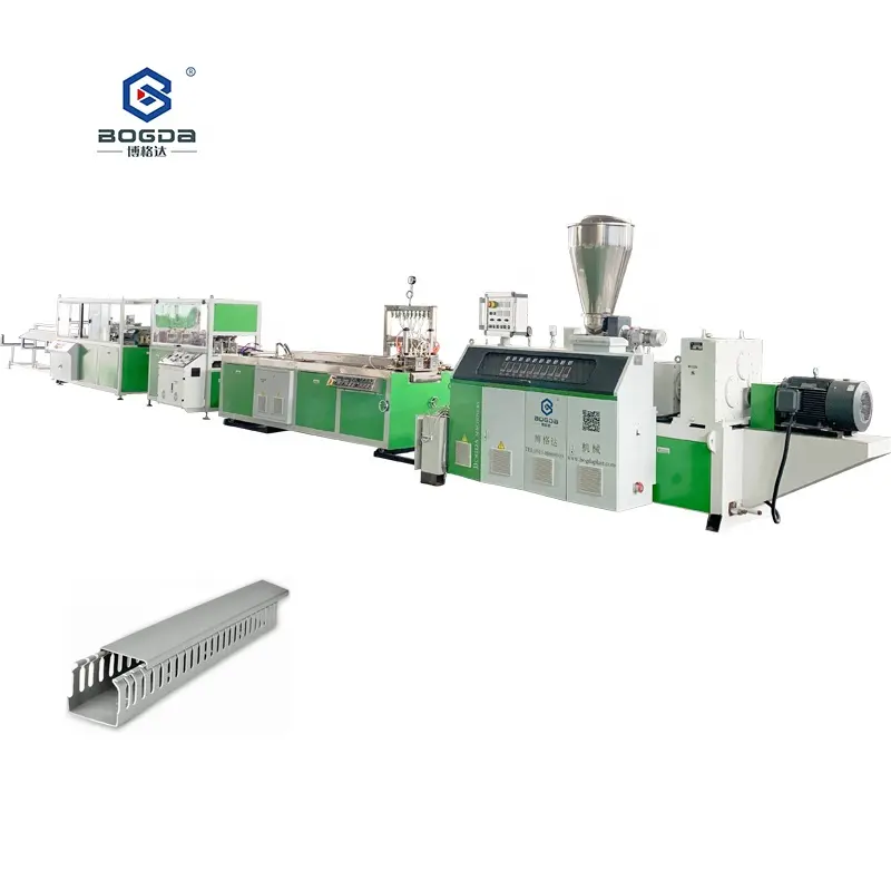 Productie Plastic Pvc Kabelgoot Elektrische Pvc Kabel Trunking Extrusie Making Machine