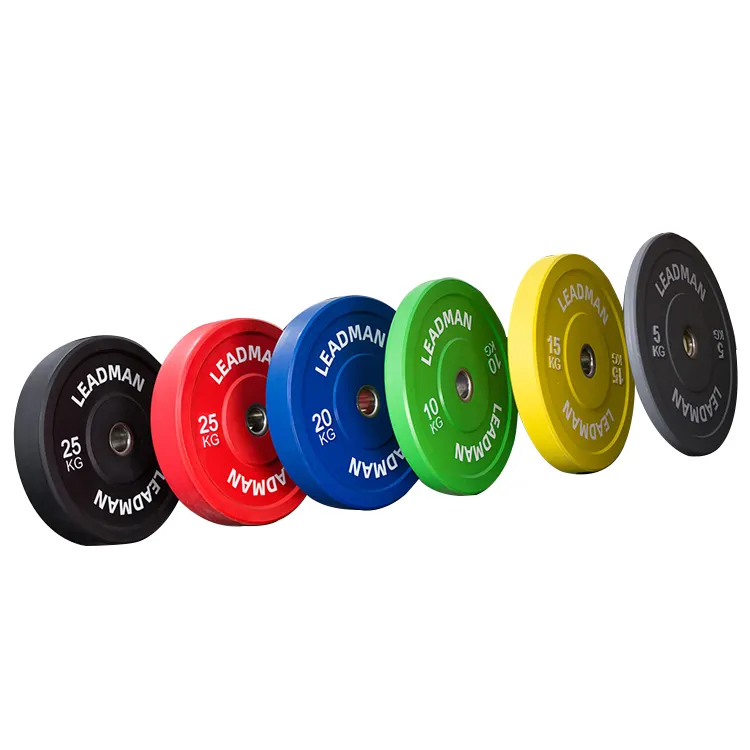 Venda bem peso barbell placa para academia fitness peso placa de borracha amortecedora